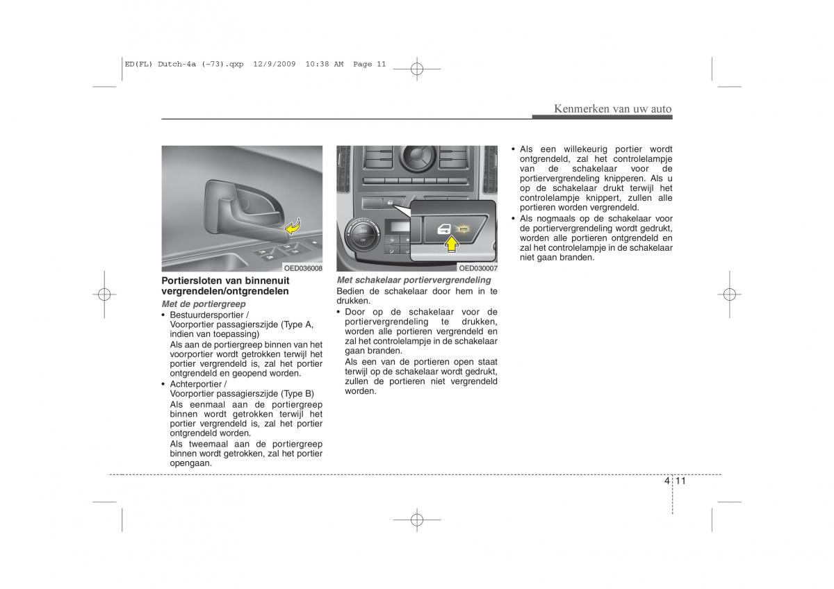 Kia Ceed I 1 handleiding / page 89