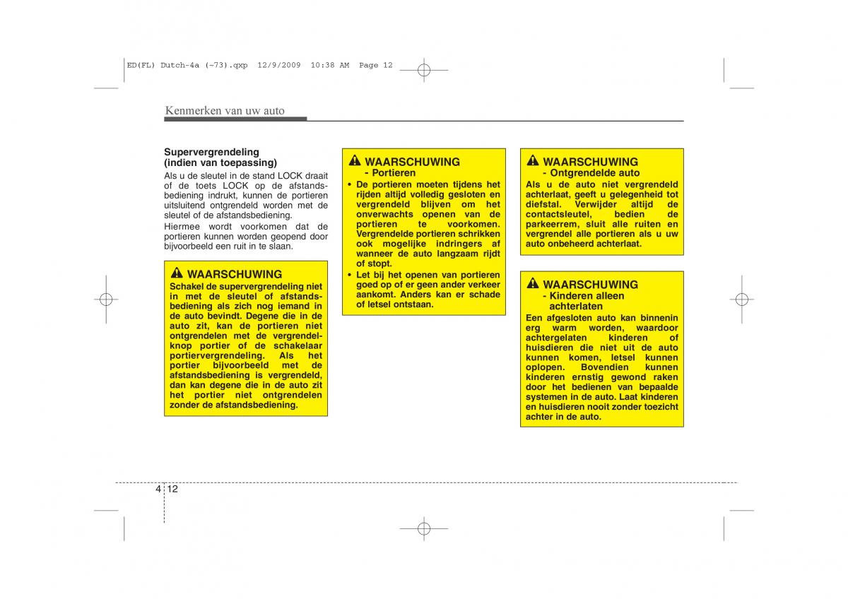 Kia Ceed I 1 handleiding / page 90