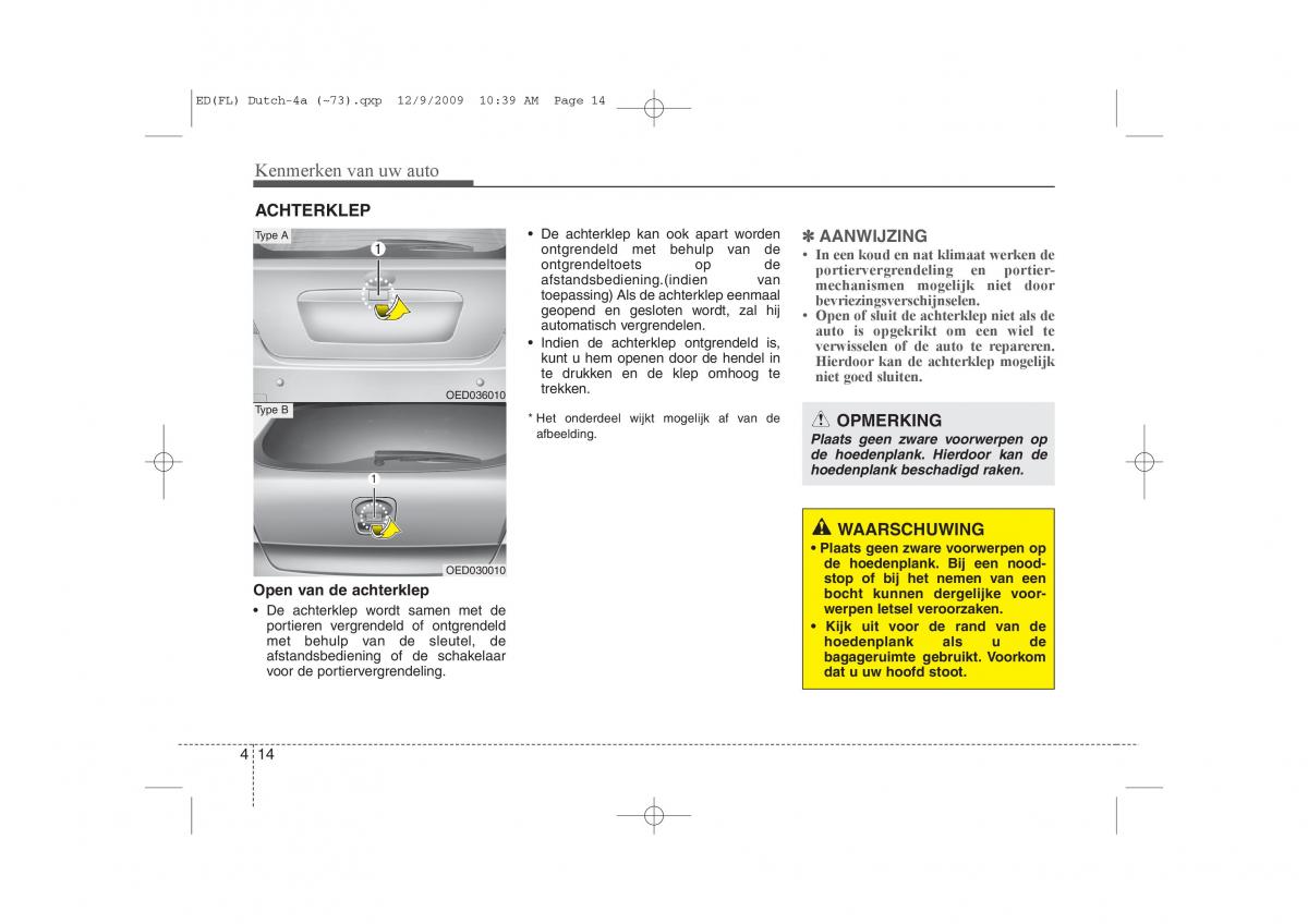 Kia Ceed I 1 handleiding / page 92