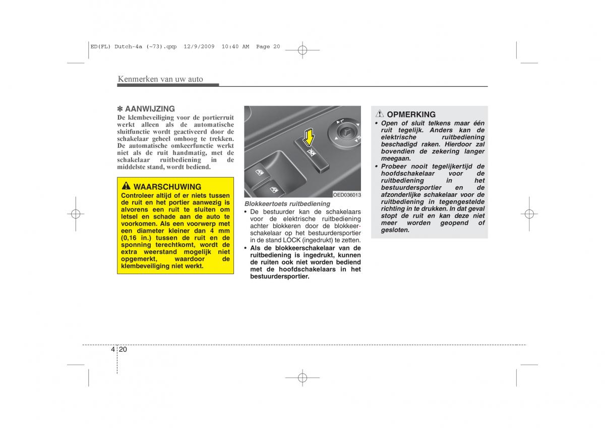 Kia Ceed I 1 handleiding / page 98