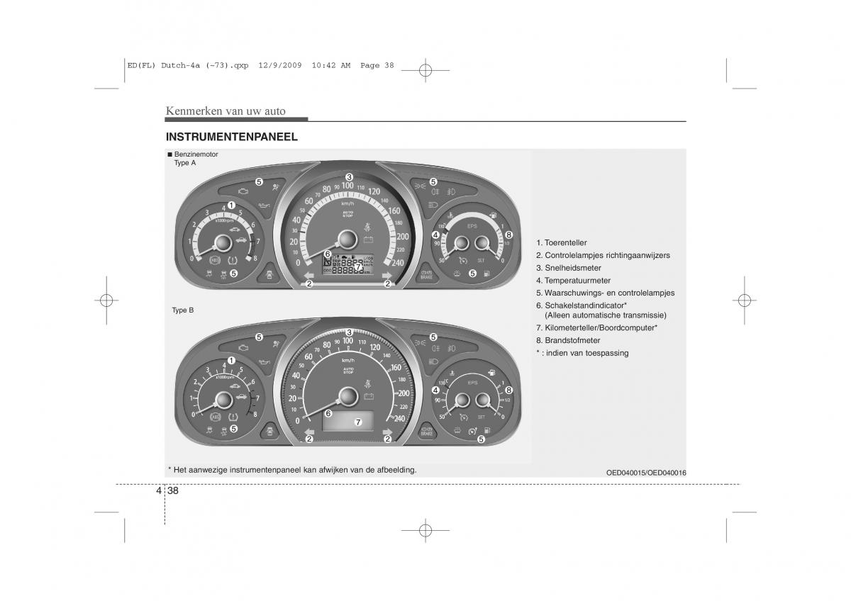 Kia Ceed I 1 handleiding / page 116