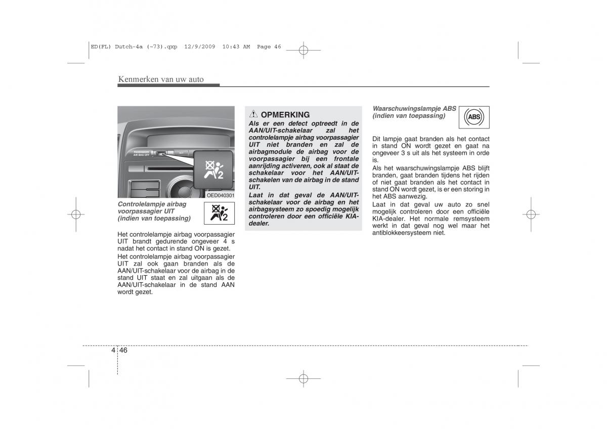 Kia Ceed I 1 handleiding / page 124