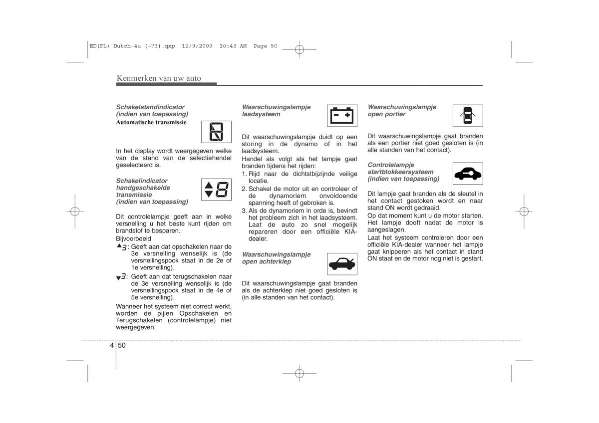 Kia Ceed I 1 handleiding / page 128