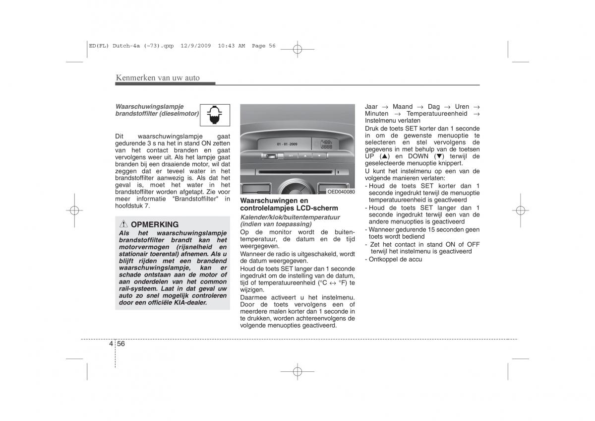 Kia Ceed I 1 handleiding / page 134