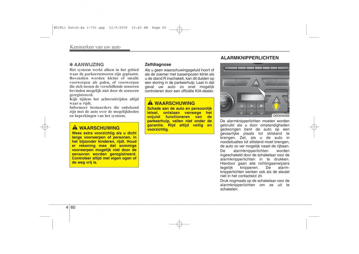 Kia Ceed I 1 handleiding / page 138