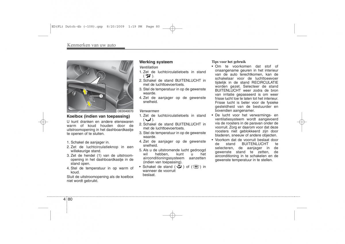 Kia Ceed I 1 handleiding / page 158