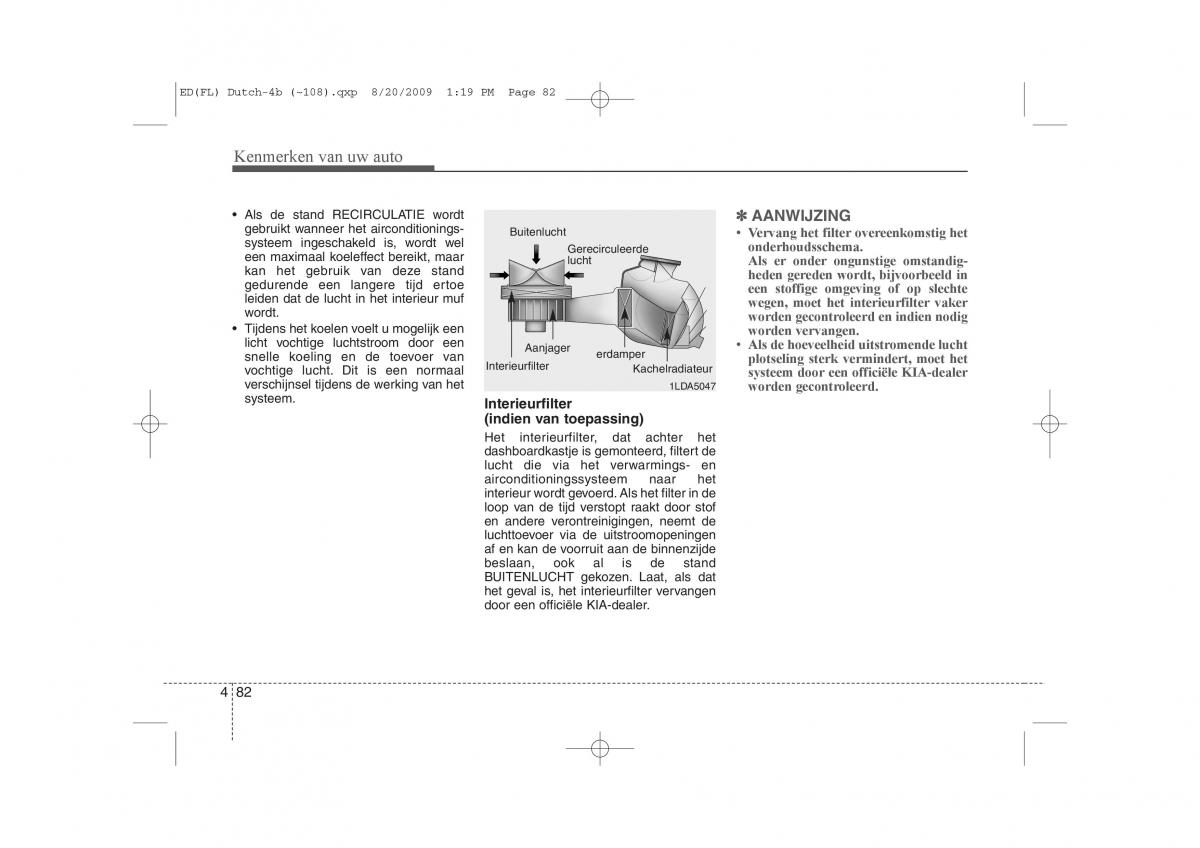 Kia Ceed I 1 handleiding / page 160