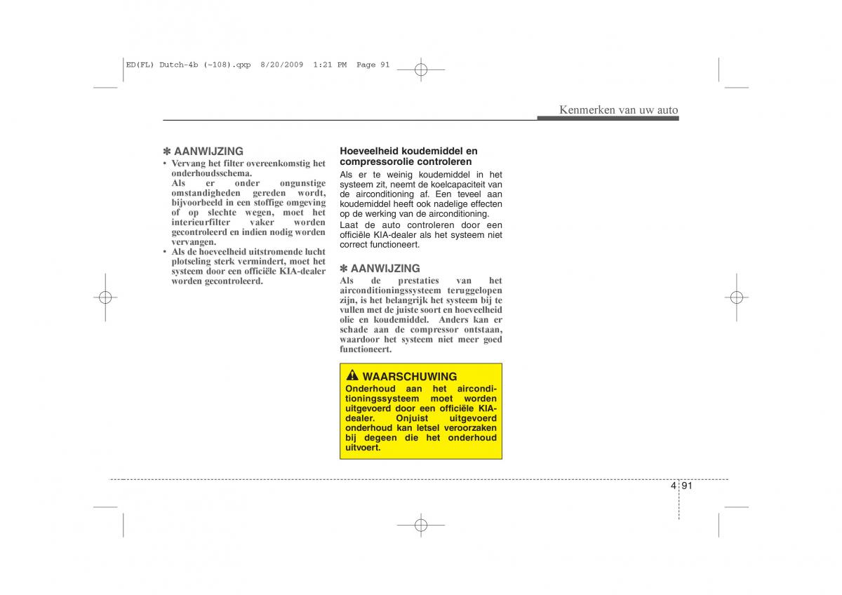 Kia Ceed I 1 handleiding / page 169