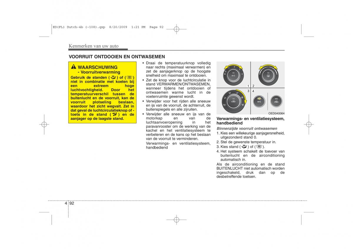 Kia Ceed I 1 handleiding / page 170