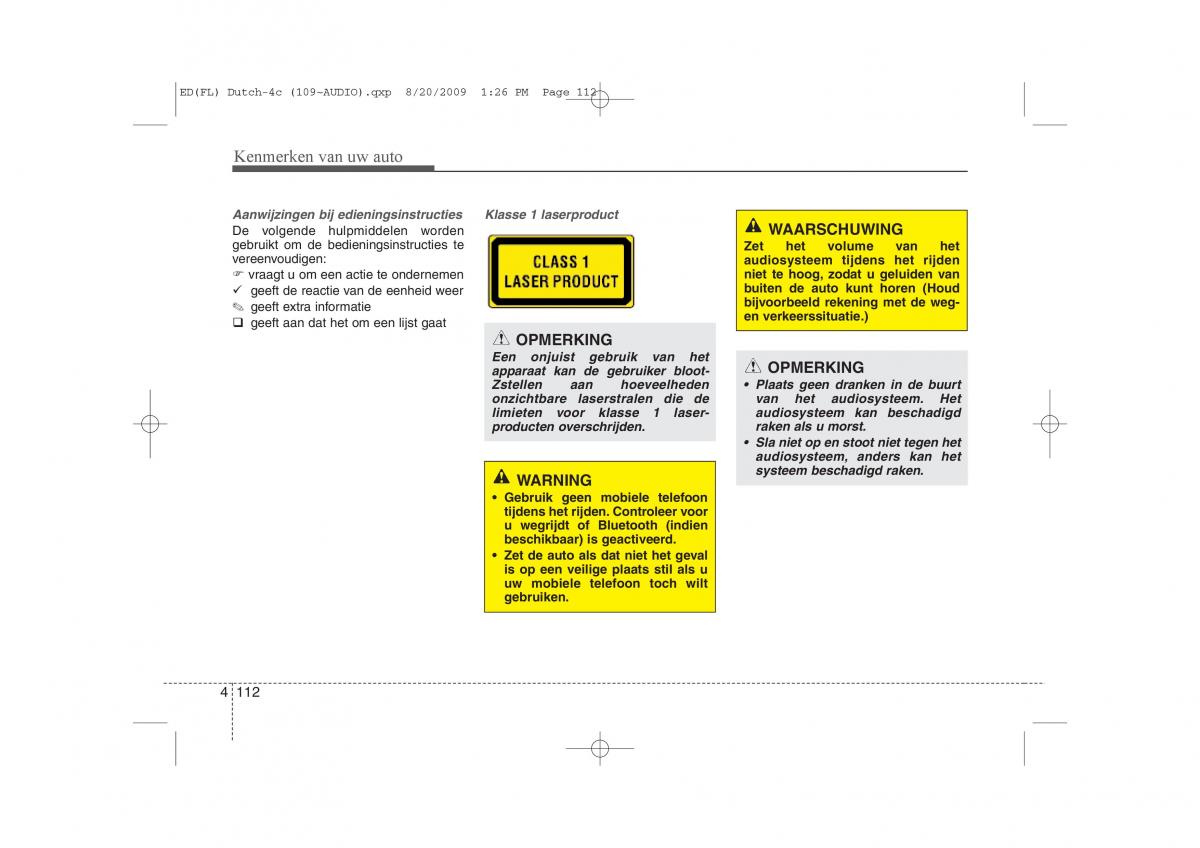 Kia Ceed I 1 handleiding / page 190