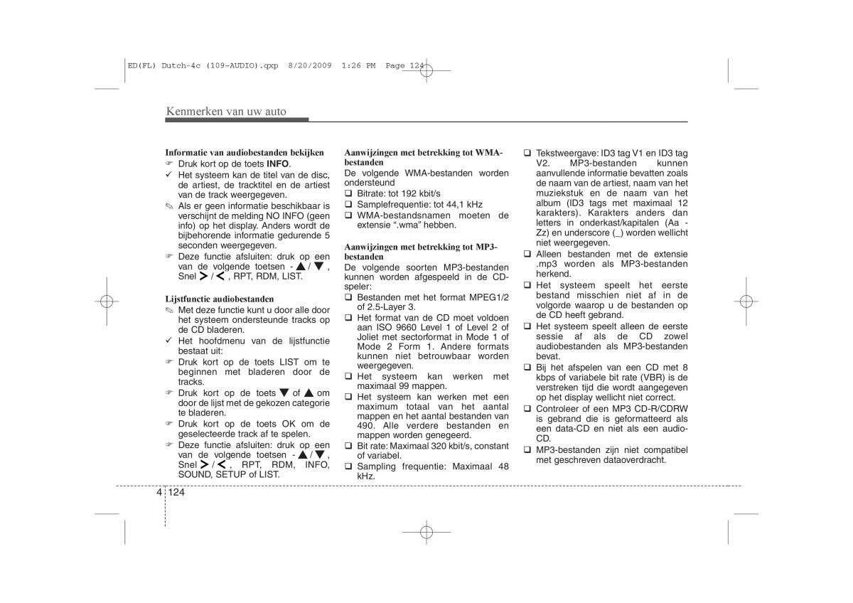 Kia Ceed I 1 handleiding / page 202