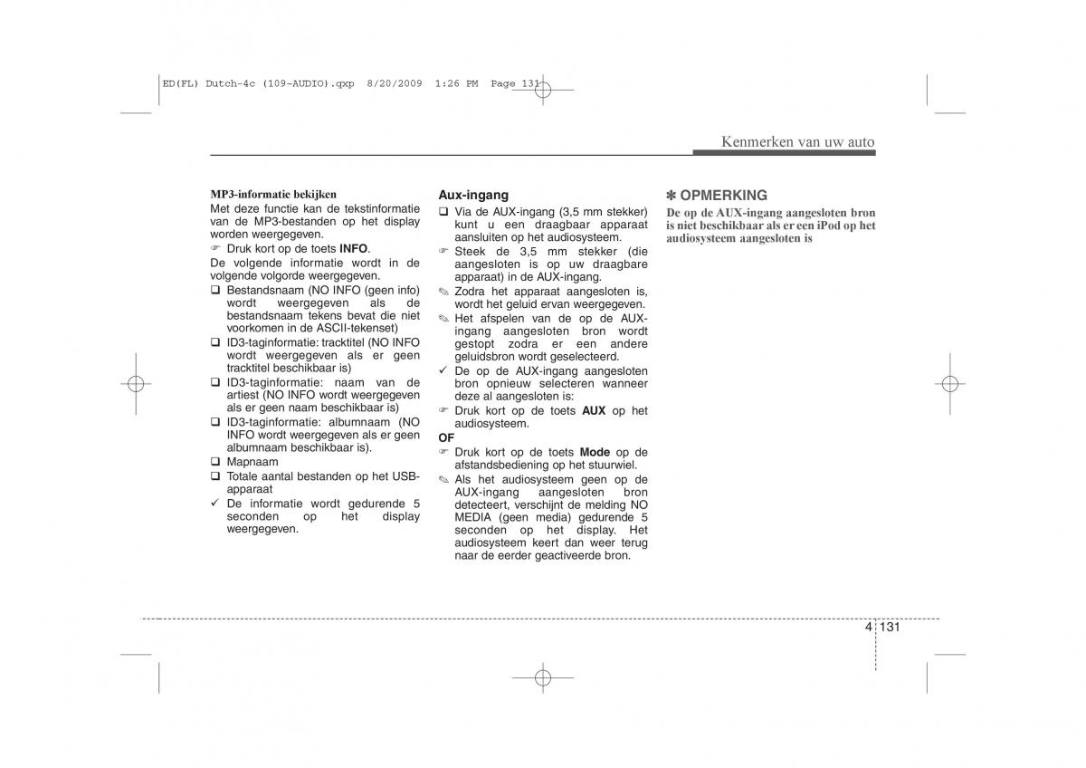 Kia Ceed I 1 handleiding / page 209