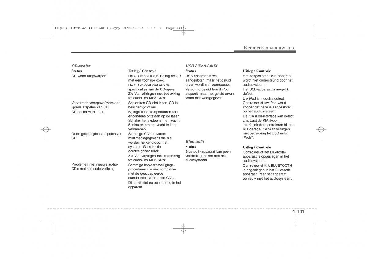 Kia Ceed I 1 handleiding / page 219