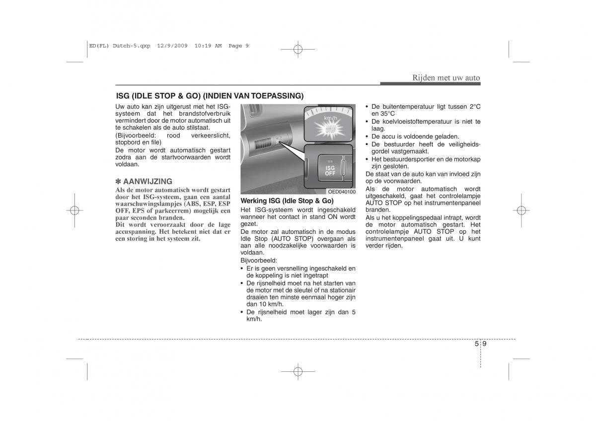 Kia Ceed I 1 handleiding / page 229