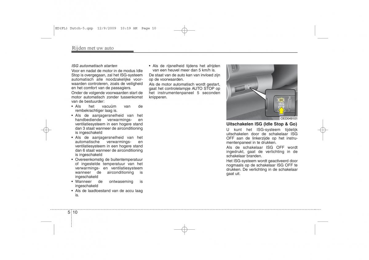 Kia Ceed I 1 handleiding / page 230