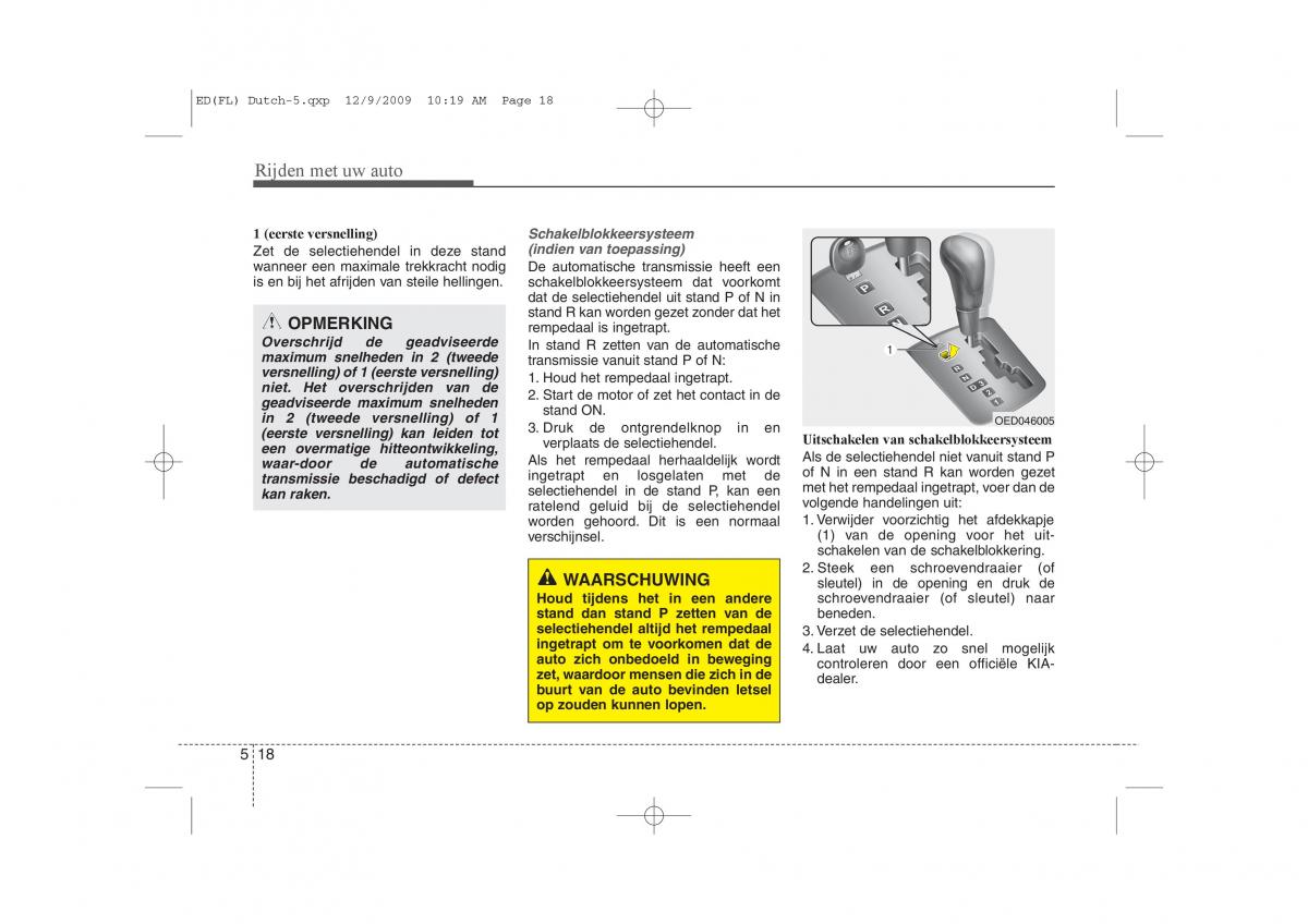 Kia Ceed I 1 handleiding / page 238