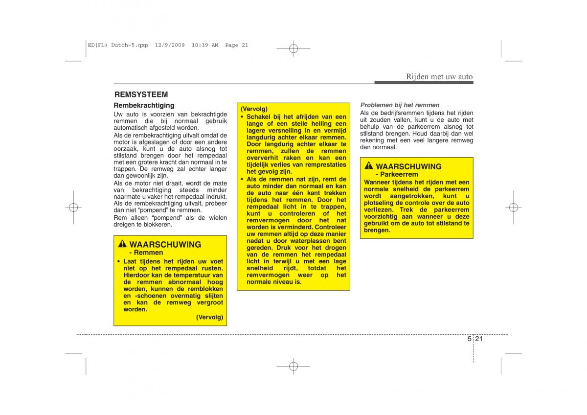 Kia Ceed I 1 handleiding / page 241