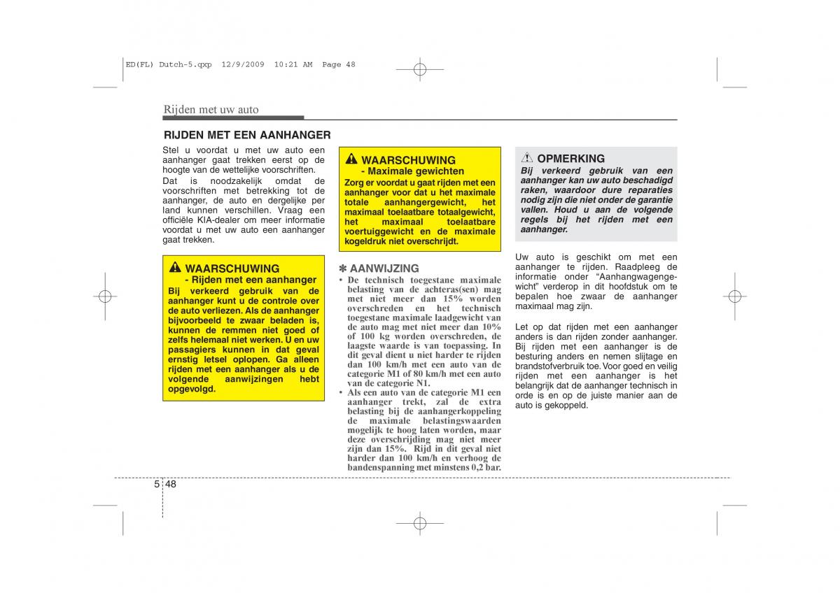 Kia Ceed I 1 handleiding / page 268