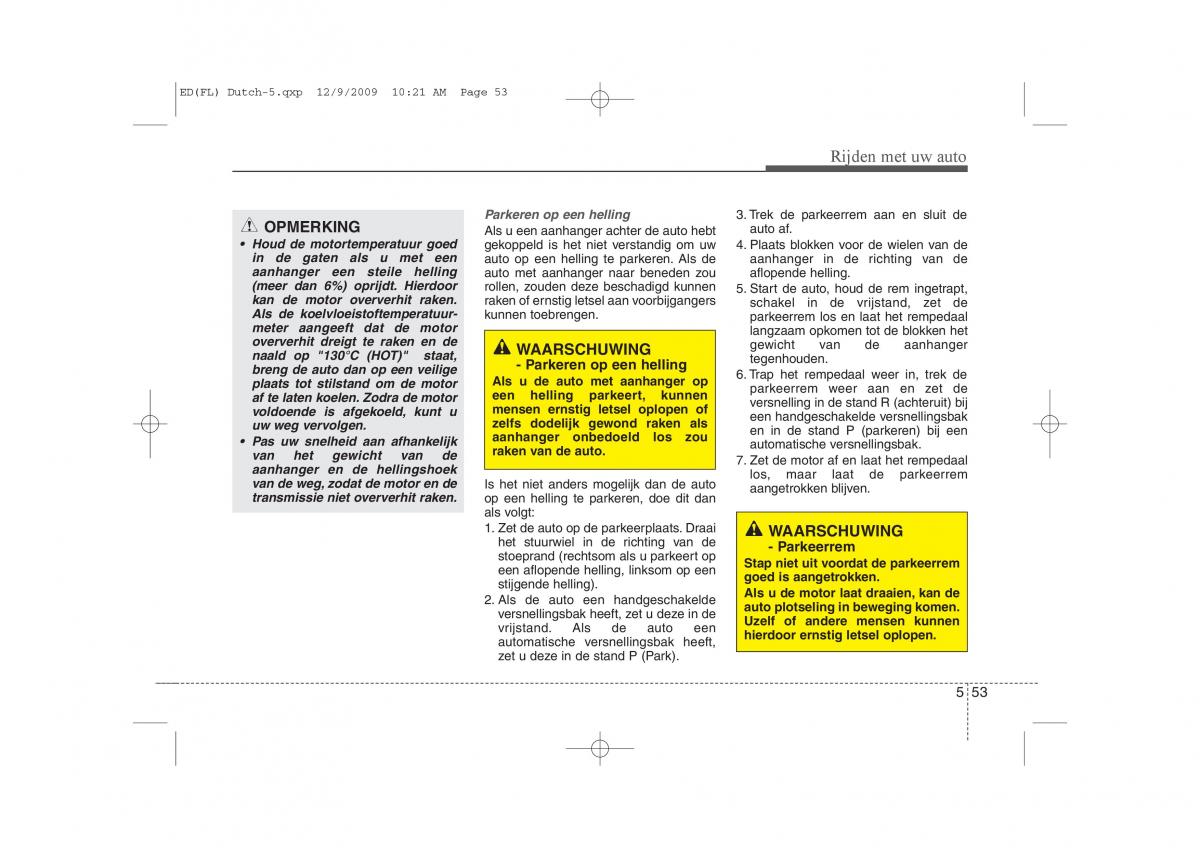 Kia Ceed I 1 handleiding / page 273