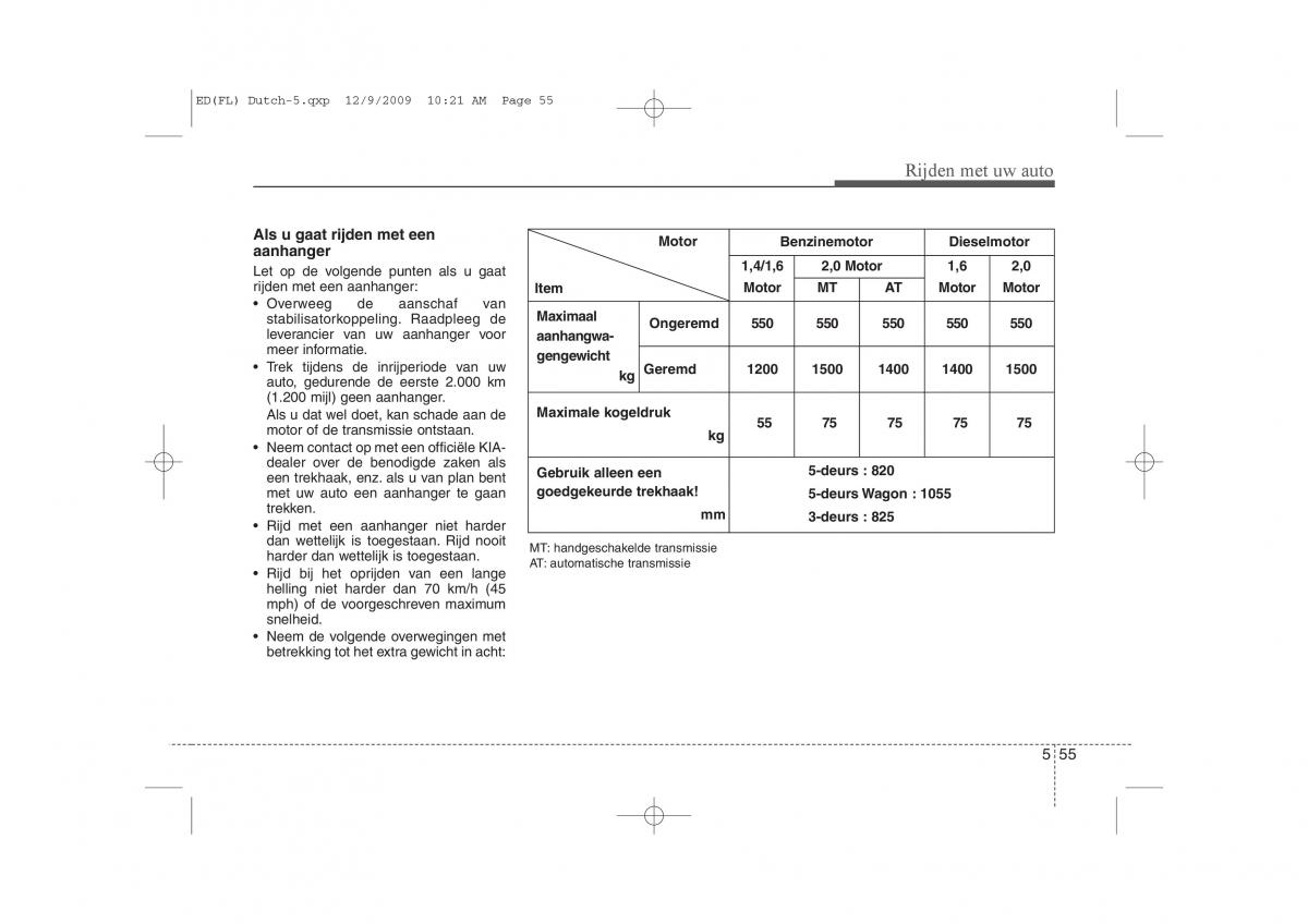 Kia Ceed I 1 handleiding / page 275