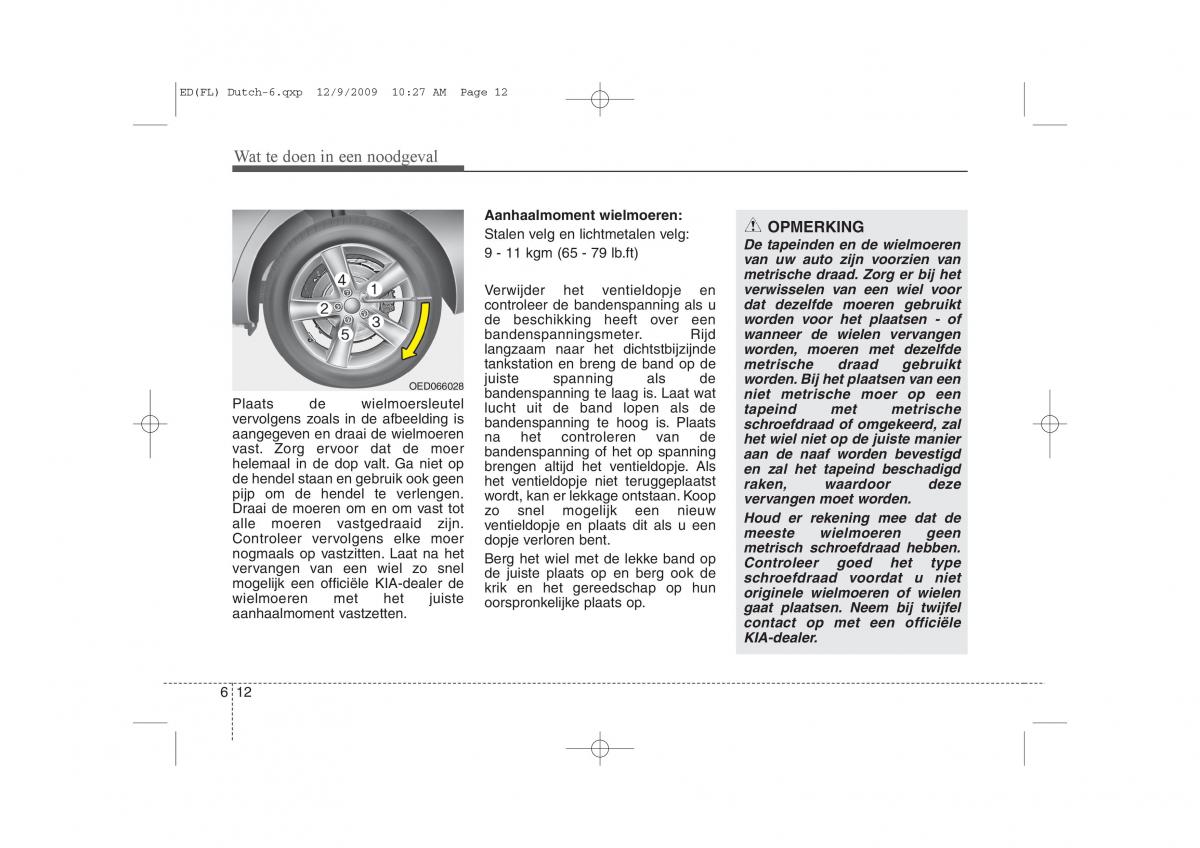 Kia Ceed I 1 handleiding / page 289