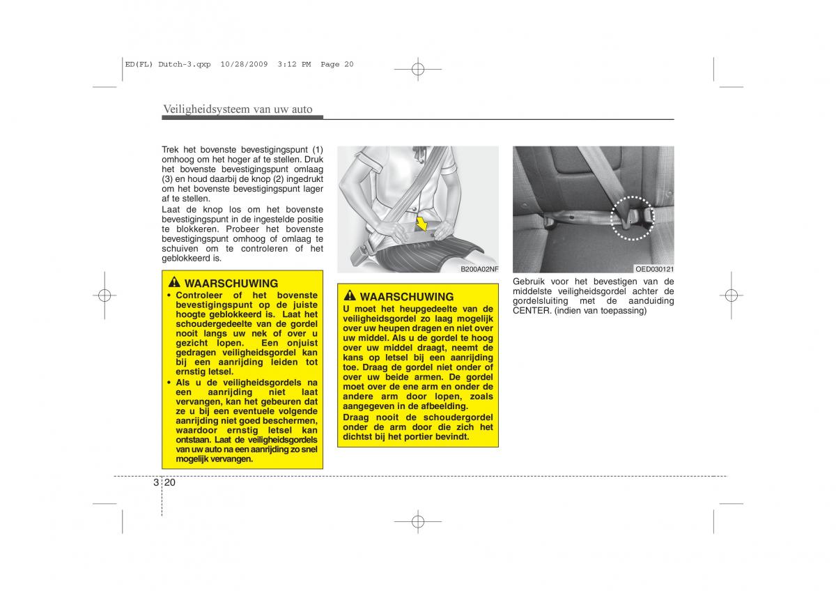 Kia Ceed I 1 handleiding / page 37