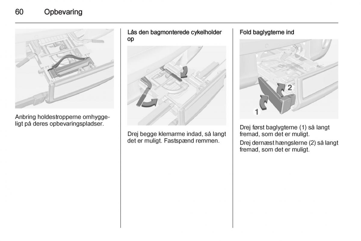 Opel Adam Bilens instruktionsbog / page 62