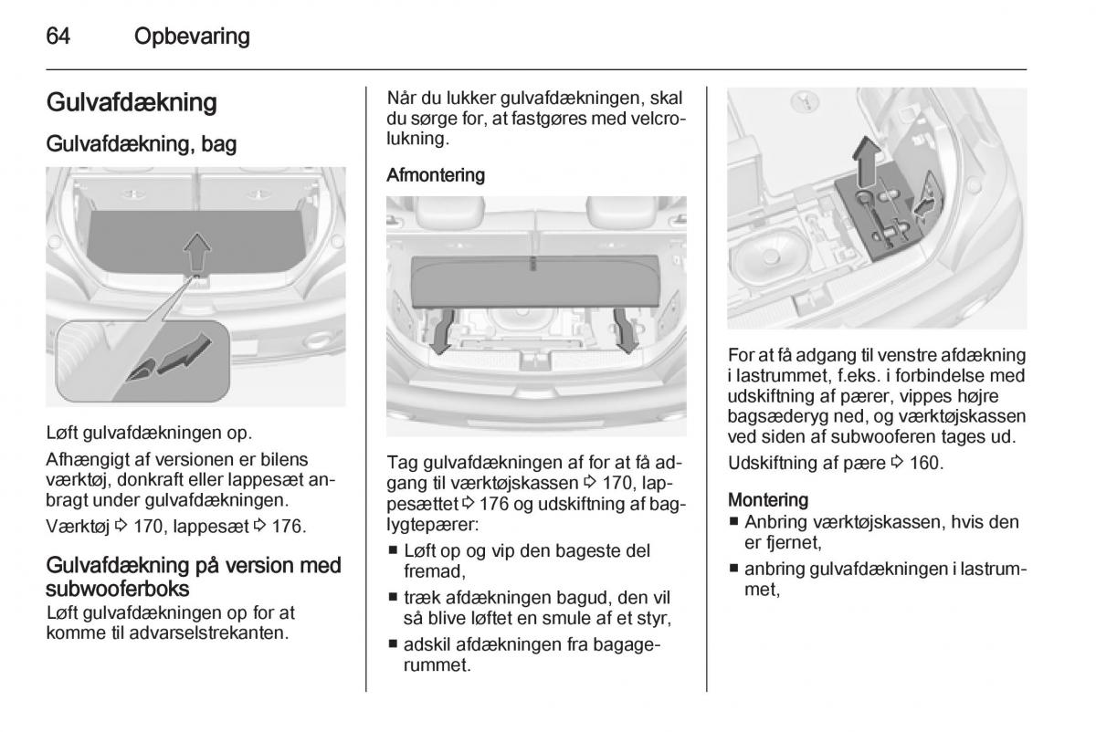 Opel Adam Bilens instruktionsbog / page 66