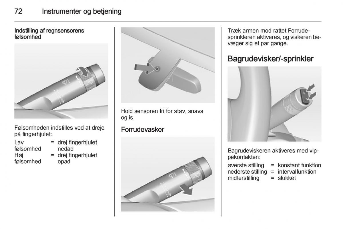 Opel Adam Bilens instruktionsbog / page 74