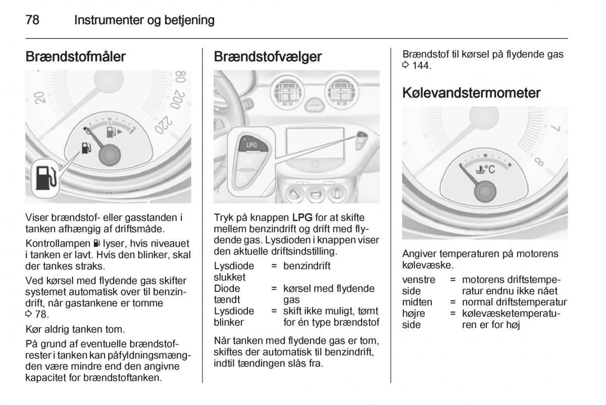 Opel Adam Bilens instruktionsbog / page 80