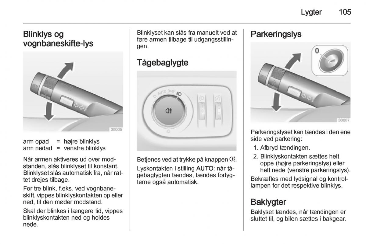 Opel Adam Bilens instruktionsbog / page 107