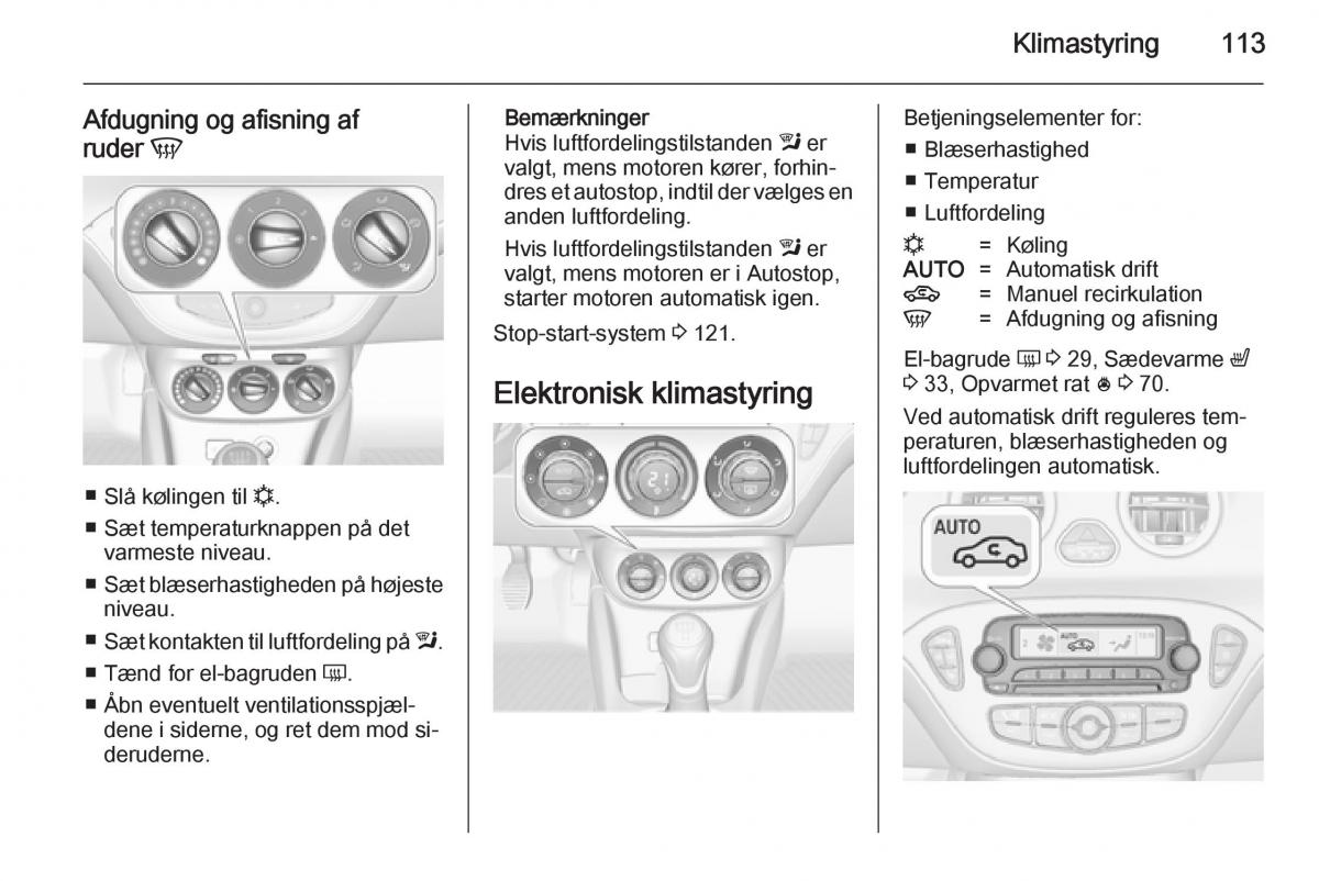 Opel Adam Bilens instruktionsbog / page 115