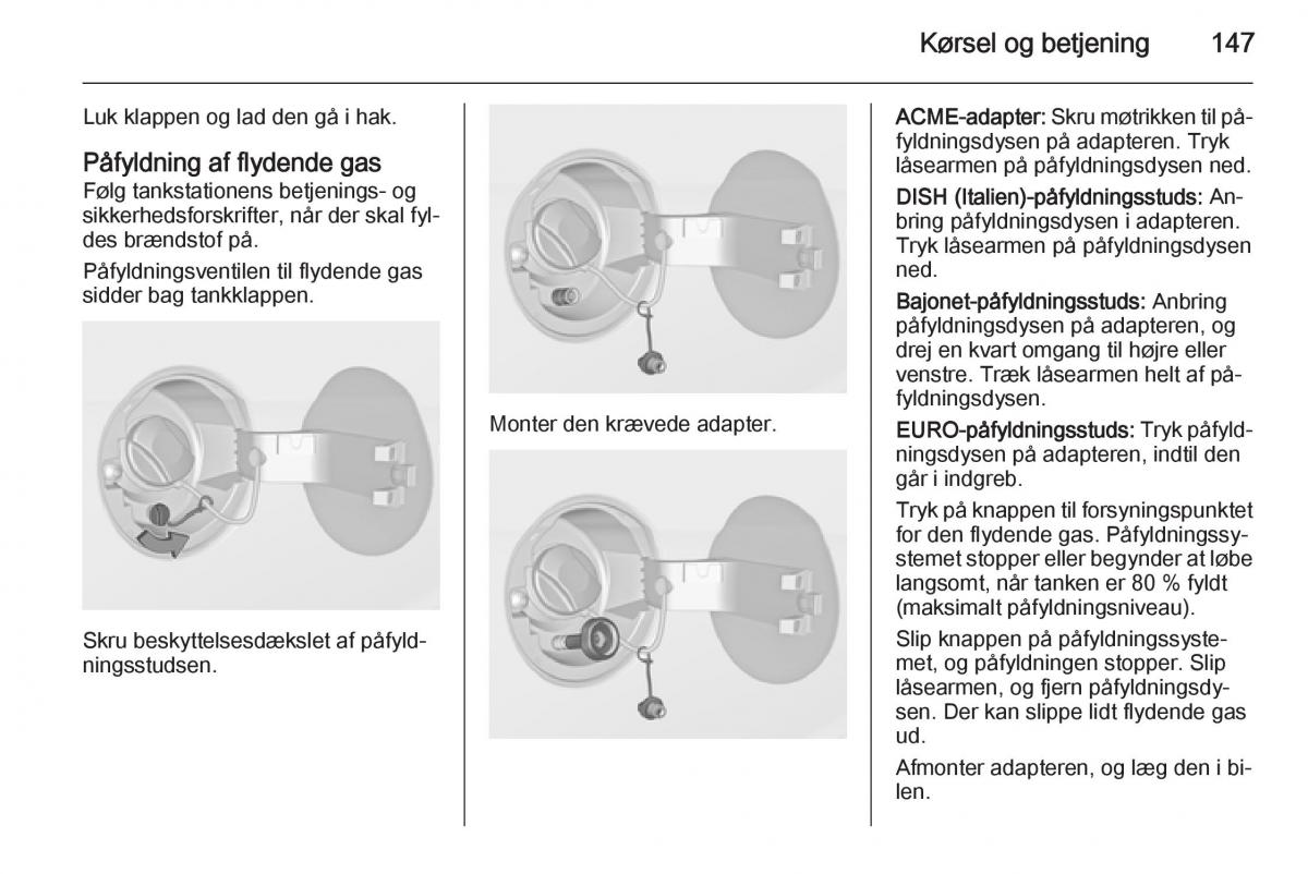 Opel Adam Bilens instruktionsbog / page 149