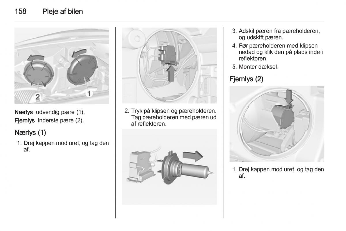 Opel Adam Bilens instruktionsbog / page 160