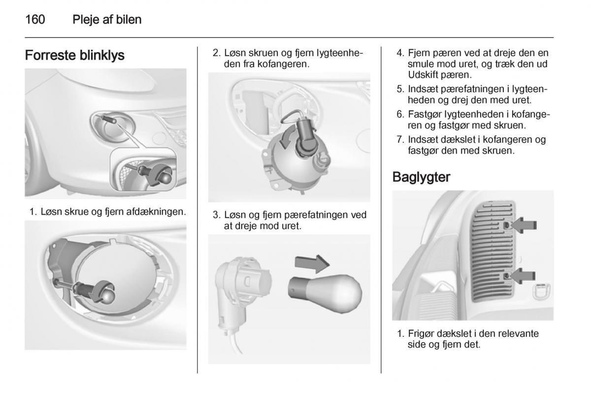 Opel Adam Bilens instruktionsbog / page 162