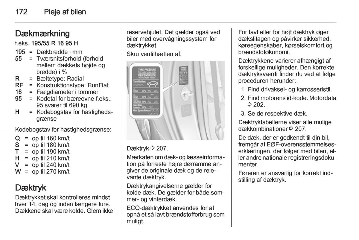 Opel Adam Bilens instruktionsbog / page 174