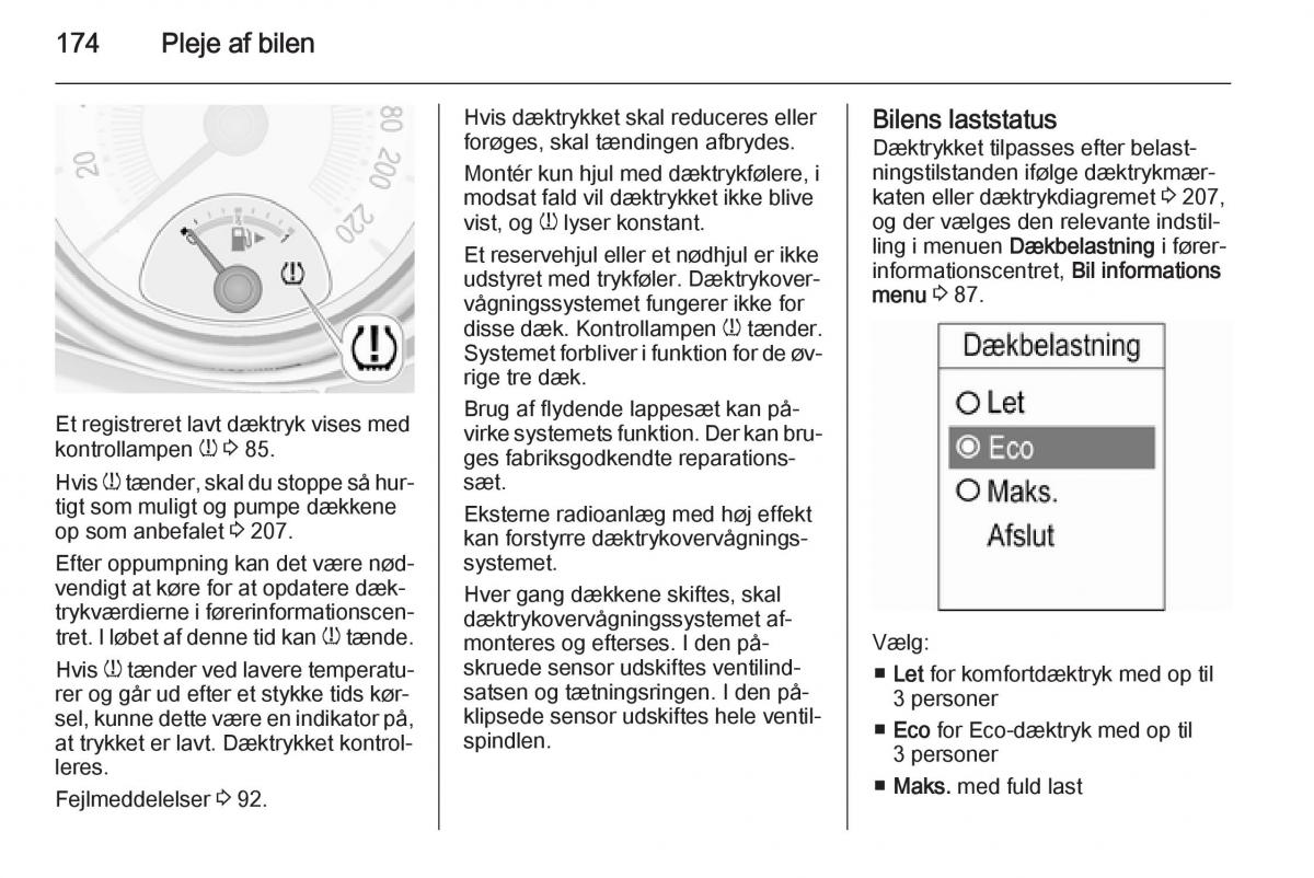 Opel Adam Bilens instruktionsbog / page 176