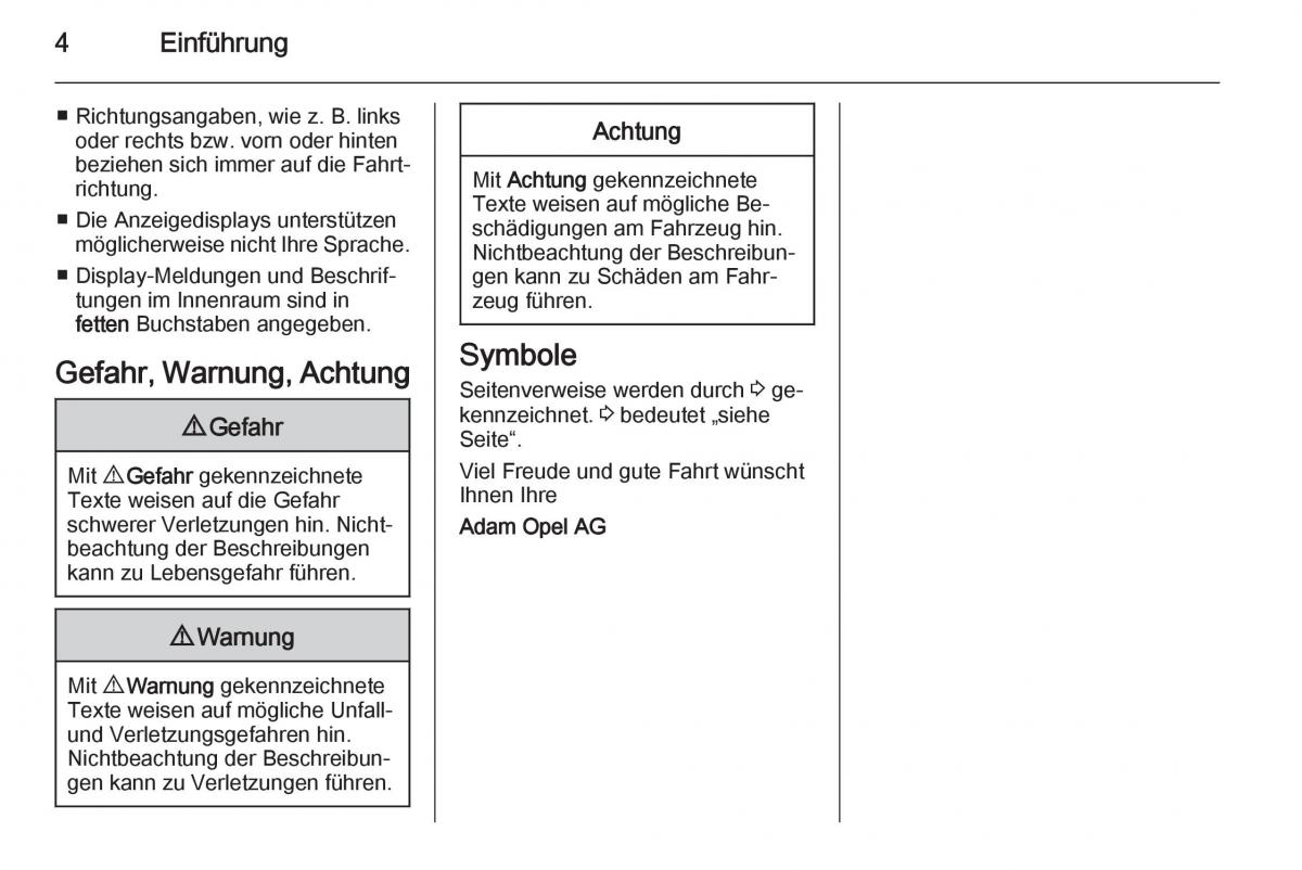 Opel Adam Handbuch / page 6