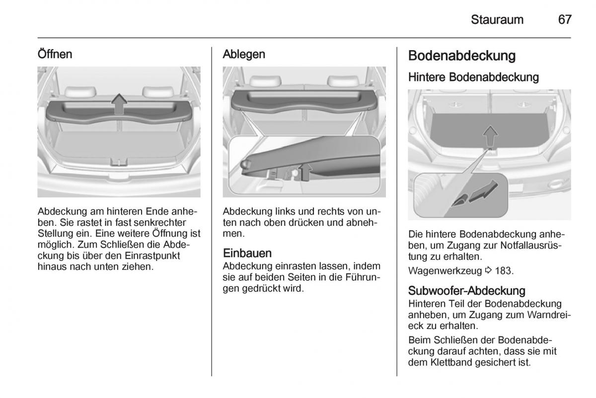 Opel Adam Handbuch / page 69