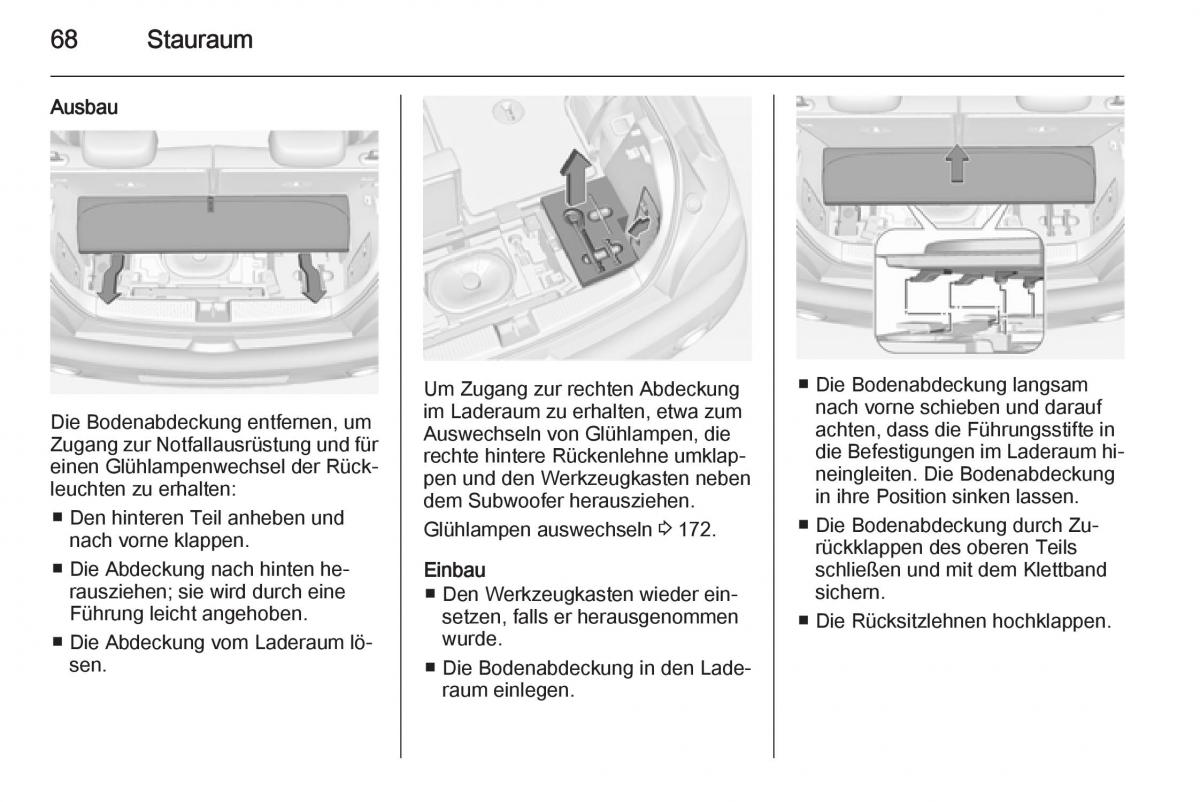 Opel Adam Handbuch / page 70