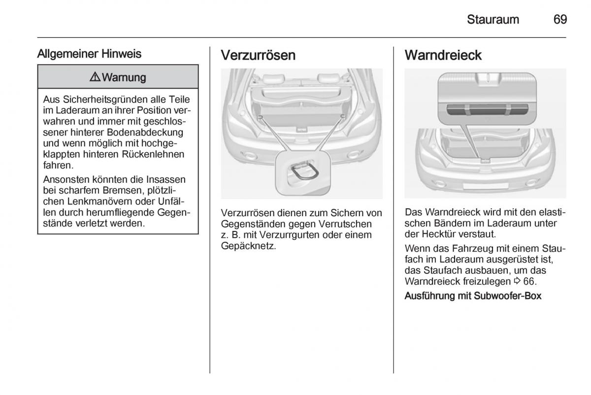 Opel Adam Handbuch / page 71