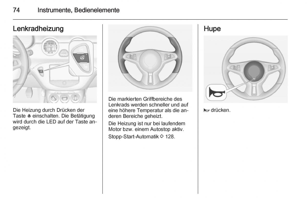 Opel Adam Handbuch / page 76