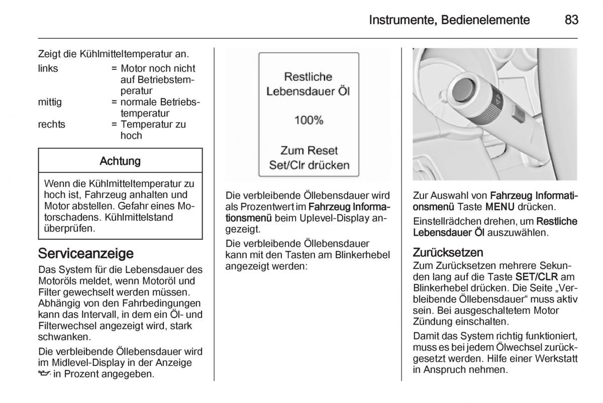 Opel Adam Handbuch / page 85