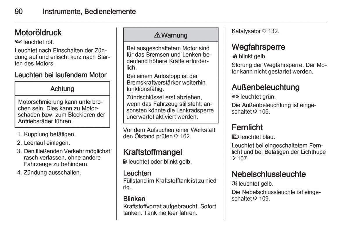 Opel Adam Handbuch / page 92