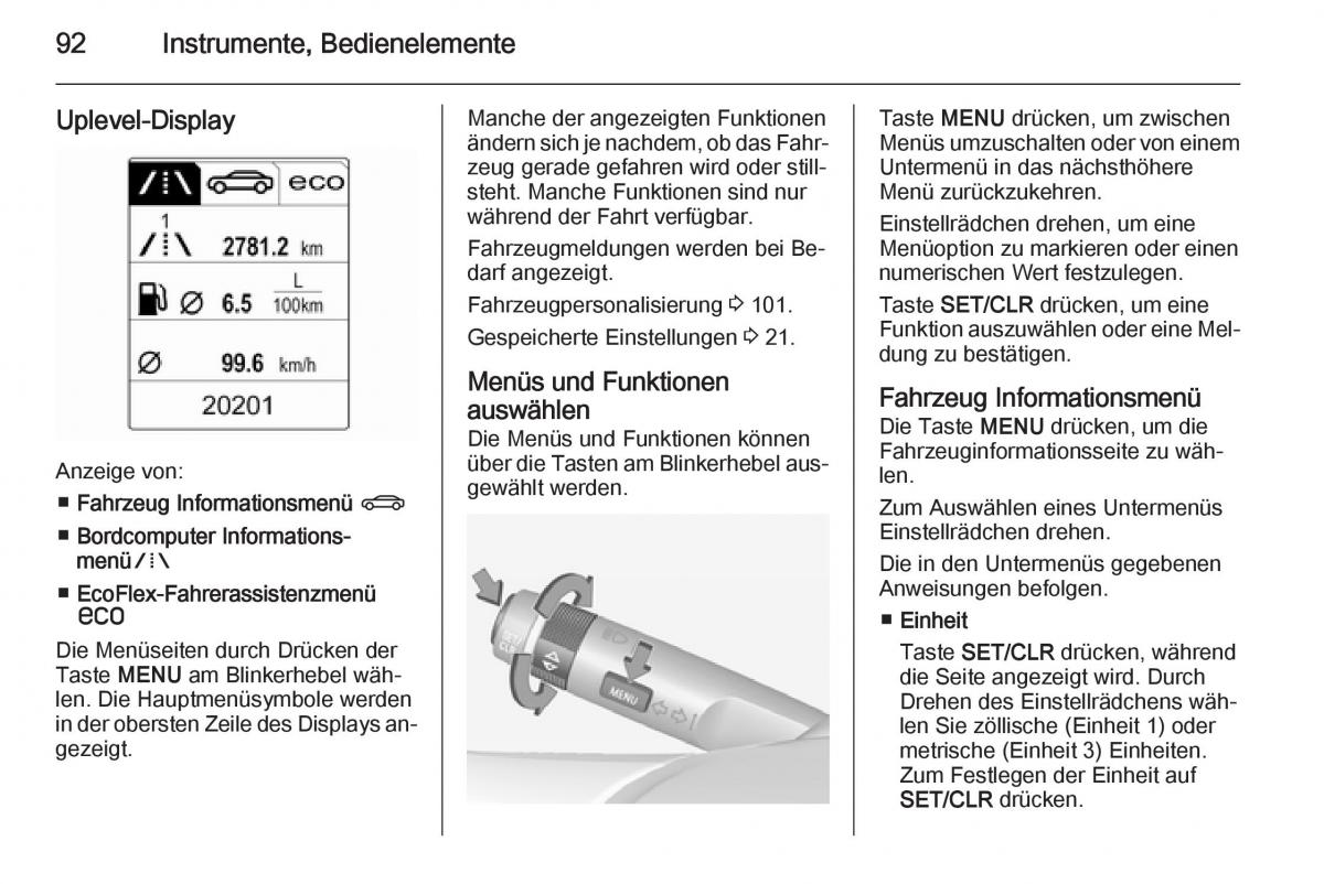 Opel Adam Handbuch / page 94