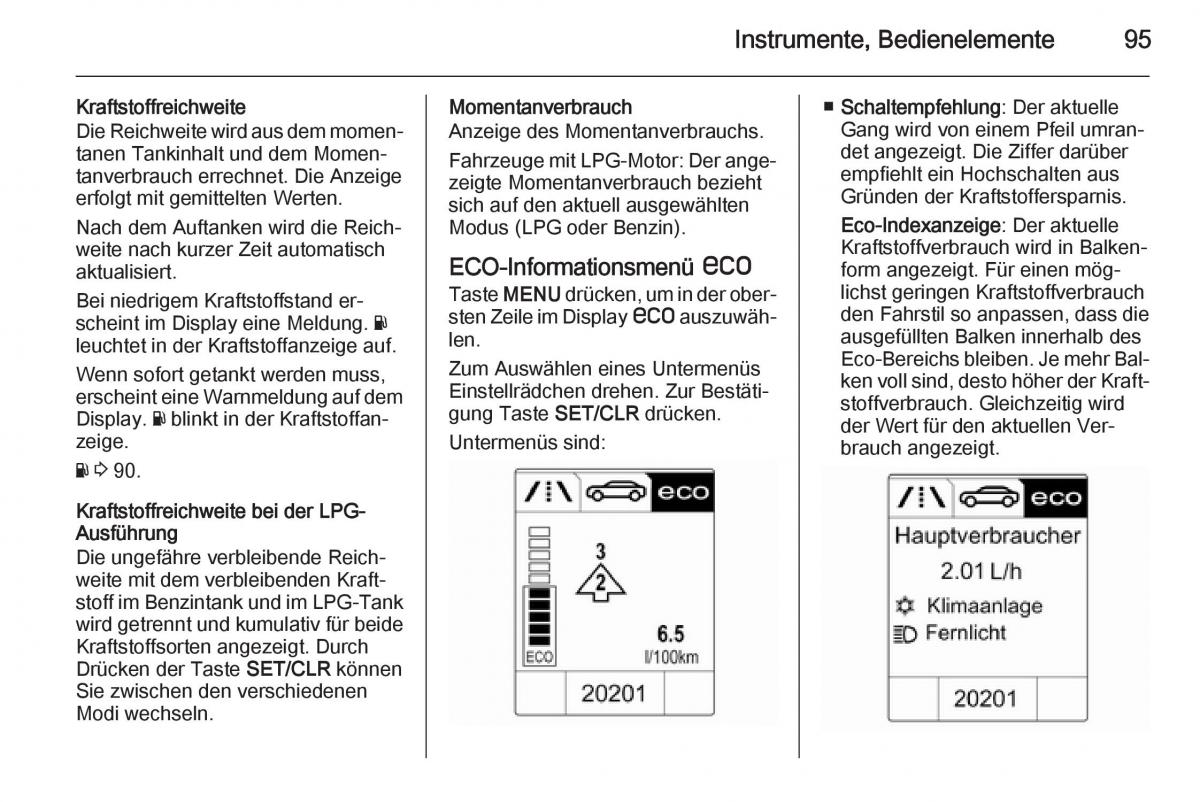 Opel Adam Handbuch / page 97