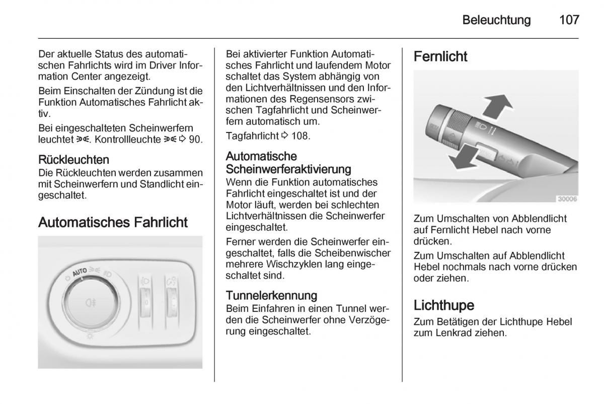 Opel Adam Handbuch / page 109