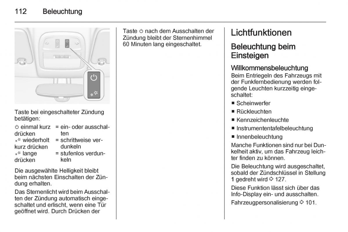 Opel Adam Handbuch / page 114