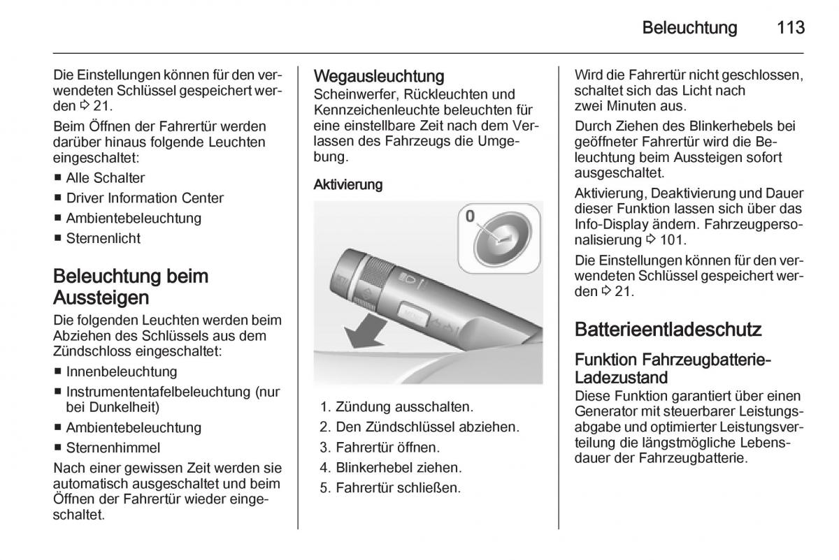 Opel Adam Handbuch / page 115