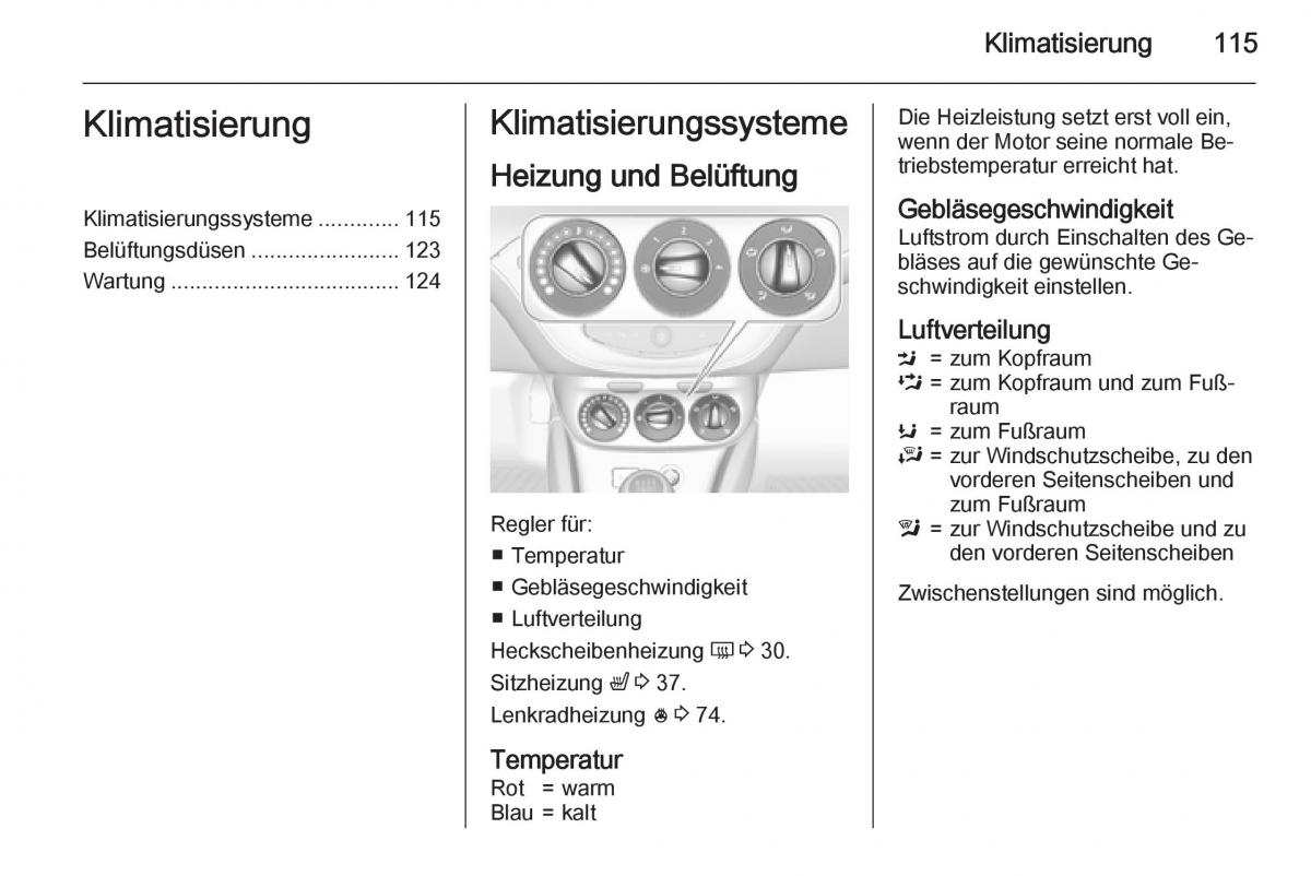 Opel Adam Handbuch / page 117